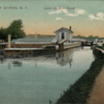 The lock as seen from the towpath, looking west.